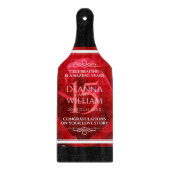 Planche À Découper Élégante fête du 15e anniversaire du Mariage Rose (Devant)