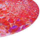 Planche À Découper Élégante Hydrangée violette et orange Limelight (Coin)