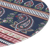 Planche À Découper Elégante Marine Paisley : Conception des frontière (Coin)