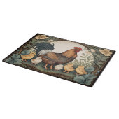Planche À Découper Élégante Mère Hen Avec Poussins (Coin)