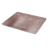 Planche À Découper Elégante parties scintillant en or rose en cuivre (Coin)