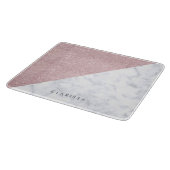 Planche À Découper Elégante parties scintillant rose en or blanc marb (Coin)