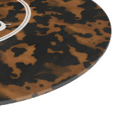 Planche À Découper Élégante typographie Monogram Tortoise Shell (Coin)