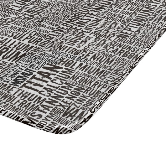 Planche À Découper Éléments chimiques (Coin)