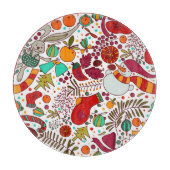 Planche À Découper Éléments de Noël festifs Design sans couture (Devant)