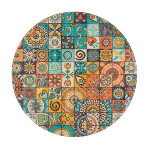 Planche À Découper Éléments décoratifs : Motif Vintage à main