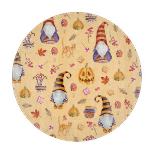 Planche À Découper Eléments d'Halloween : aquarelle vintage transpare