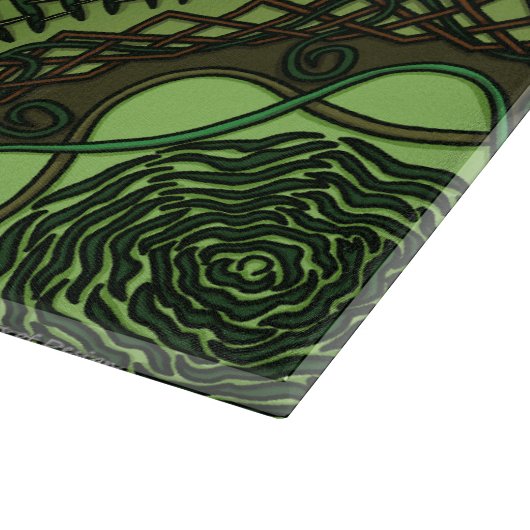 Planche À Découper Eléments Mandalas Glass Cutboard (Coin)