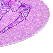 Planche À Découper Éléphale tourbillon fractal - violet et orchidée (Coin)
