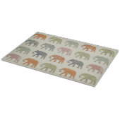 Planche À Découper Eléphant Coloré Animal Motif contemporain (Coin)