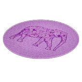 Planche À Découper Eléphant fleur - améthyste violet (Coin)