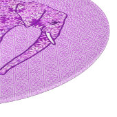 Planche À Découper Eléphant fleur - améthyste violet (Coin)