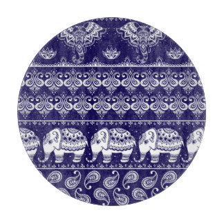Planche À Découper Elephant, paisley : motif vintage tribal.