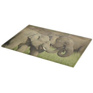 Planche À Découper Éléphants d'Asie indiens