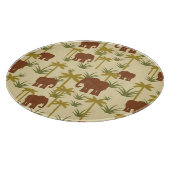 Planche À Découper Éléphants Et Palmiers Au Camouflage (Coin)