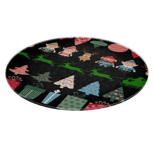 Planche À Découper Elfes de Noël et plus (Coin)