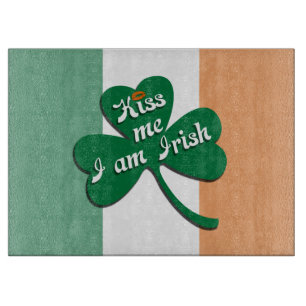 Planche À Découper Embrasse-moi Je suis irlandais