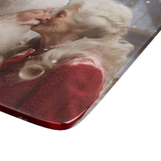 Planche À Découper Embrasser M. et Mme Père Noël (Coin)