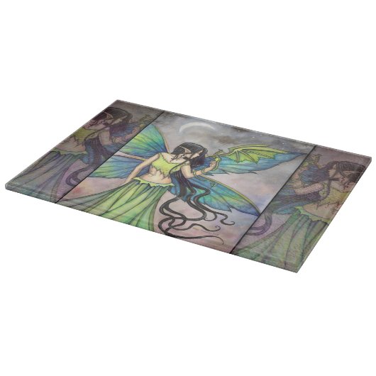 Planche À Découper Emerald Dragon Fairy Imaginaire Art (Coin)