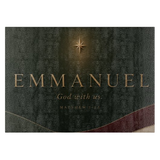 Planche À Découper EMMANUEL | Matthieu 1:23 Chrétien (Devant)