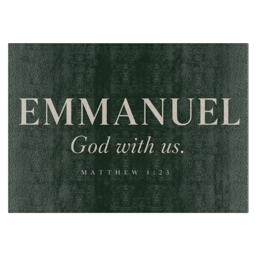 Planche À Découper EMMANUEL | Matthieu 1:23 | Noël (Devant)