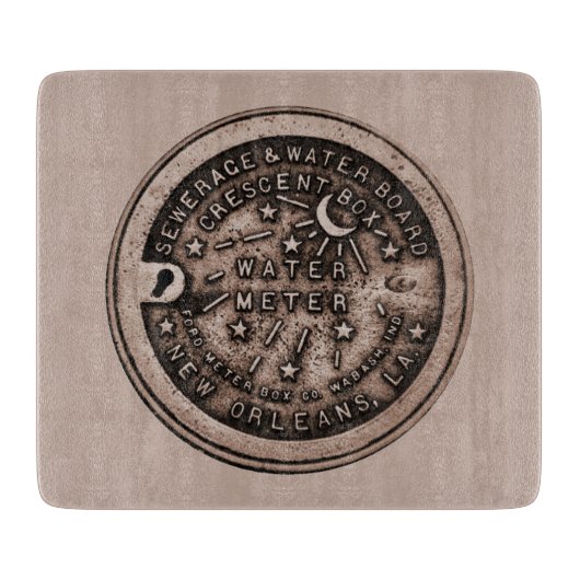 Planche À Découper Emplacement du compteur d'eau de la Nouvelle-Orléa (Devant)