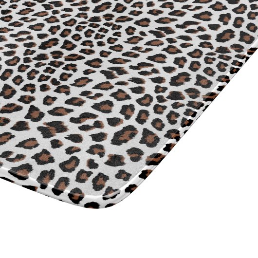 Planche À Découper Empreinte de léopard blanc (Coin)