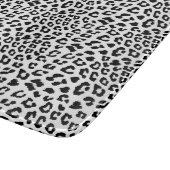 Planche À Découper Empreinte de léopard noir et blanc (Coin)