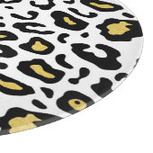 Planche À Découper Empreinte de léopard or, motif sans soudure. (Coin)