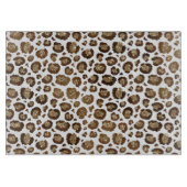 Planche À Découper Empreinte de léopard Parties scintillant or (Devant)