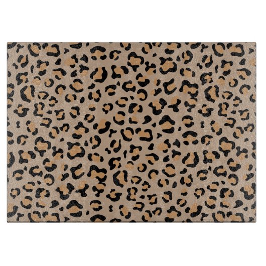 Planche À Découper Empreinte de léopard, Spots de léopard, Leopard Br (Devant)