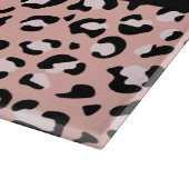 Planche À Découper Empreinte de léopard, Spots, Leopard Rose, Votre N (Coin)
