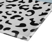 Planche À Découper Empreinte de léopard, Spots, Noir Et Blanc, Votre (Coin)