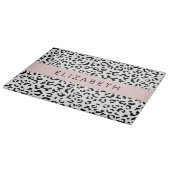 Planche À Découper Empreinte de léopard, Spots, Noir Et Blanc, Votre (Coin)