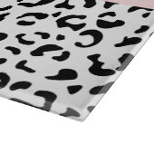 Planche À Découper Empreinte de léopard, Spots, Noir Et Blanc, Votre (Coin)