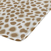 Planche À Découper Empreinte de léopard - Taupe Tan et Blanc (Coin)