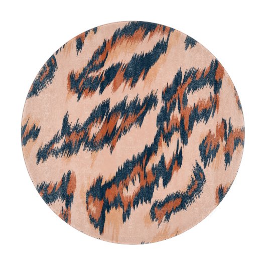 Planche À Découper Empreinte de léopard : Textile Design sans joint. (Devant)