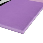 Planche À Découper Empreinte de léopard, Zebra Print, Purple, Votre n (Coin)