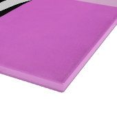 Planche À Découper Empreinte de léopard, Zebra Print, Rose, Votre nom (Coin)