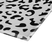 Planche À Découper Empreinte de léopard, Zones Léopard, Noir Et Blanc (Coin)