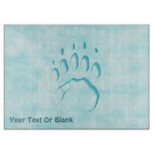 Planche À Découper Empreinte de patte d'ours polaire (Devant)