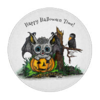 En attente d'Halloween, Bat mignonne et Corbeau