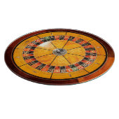 Planche à découper en bois classique de roue de (Coin)