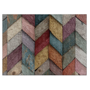 Planche à découper en bois peint