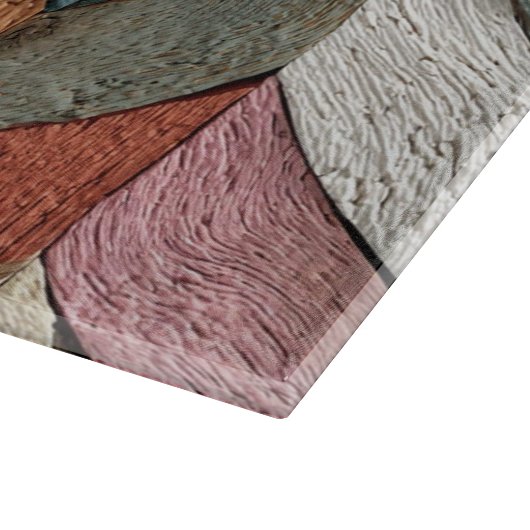 Planche à découper en bois peint (Coin)