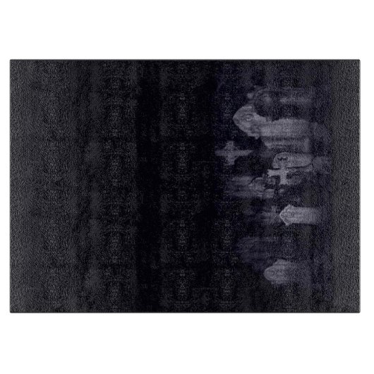 Planche à découper en cimetière foncé (Devant)