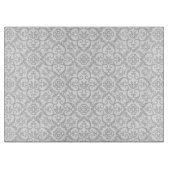 Planche à découper en damas gris (Devant)