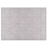 Planche à découper en damas rose (Devant)