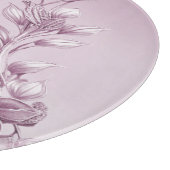 Planche à découper en feuillage rose (Coin)