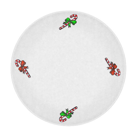 Planche à découper en forme de canne de bonbon com (Devant)